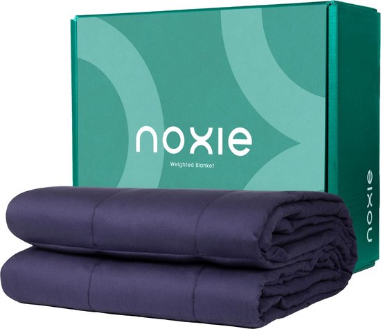 Noxie Premium Verzwaringsdeken 7 KG - Weighted Blanket - Katoen - 150x200cm - Blauw