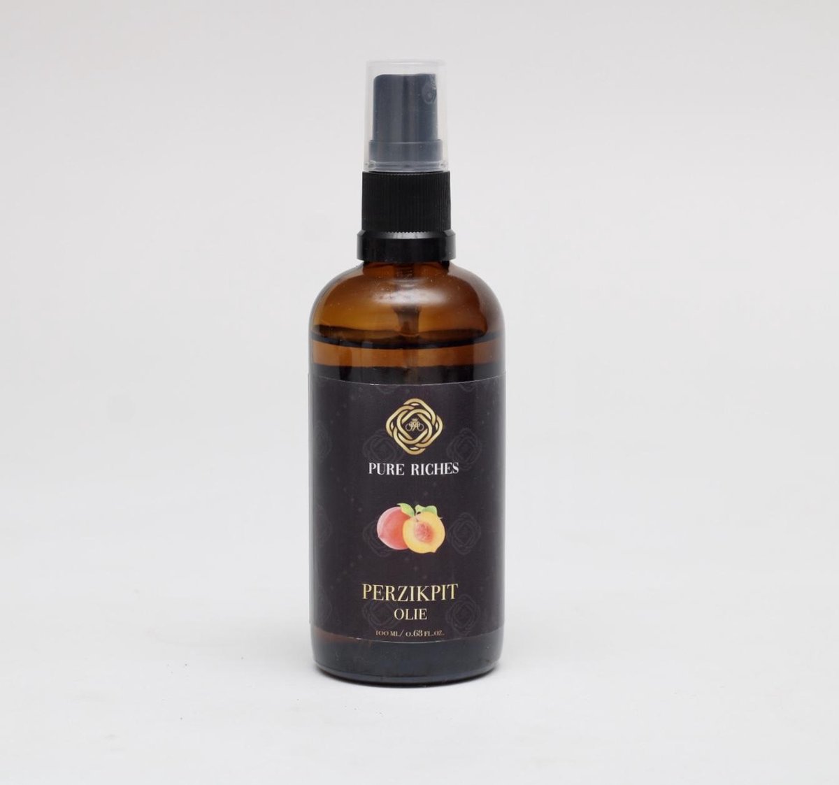 Pure Riches Perzikpit olie 100ml - 100% biologisch- zacht makende basisolie voor de huid.