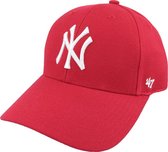 47 Brand MLB New York Yankees Yth B-MVP17WBV-RD , voor meisje, Rood, Pet, maat: One size