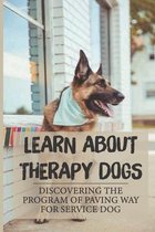 Learn About Therapy Dogs: Discovering The Program Of Paving Way For Service Dog