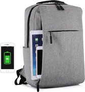 Backpack Pro - Laptop rugzak - 15,6 inch - Met USB-poort en regenhoes - Grijs