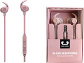 Fresh 'n Rebel Earbuds rood LACE SPORTS Concrete, Bluetooth in-ear hoofdtelefoon met oorbeugel