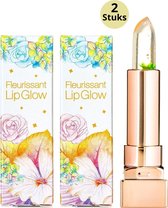 GLAMFOX Moonlight Flower Lippenstift - Lip Plumper Lipstick met 24 Karaat Goud Korrels en 100% Echte Bloem - Lippenstift Langhoudend - Lippenbalsem - Korean Beauty Make Up - 2-Pack