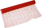 Gaas Stof op Rol - Decoratiestof - 40x200cm - Rood