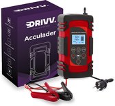 Drivv. Acculader - 12/24V 4/6/8A - Accu Lader voor Auto / Motor / Scooter / Boot / Camper