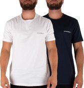 Emporio Armani T-shirt - Mannen - navy - wit