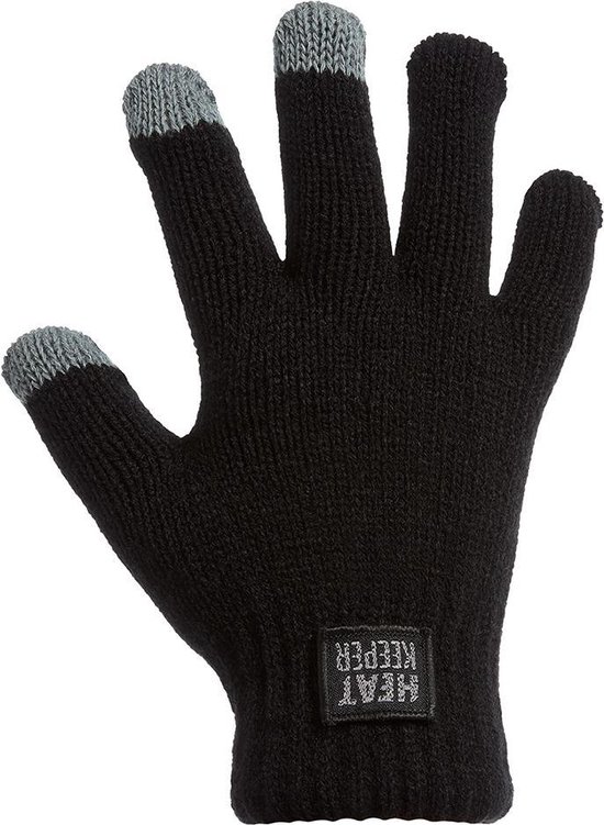 Heat Keeper Thermo kinderhandschoen met i-touch zwart - 5/8 jaar