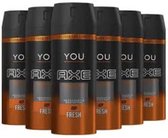 AXE You Energised Deodorant - 6 x 150 ml - Voordeelverpakking