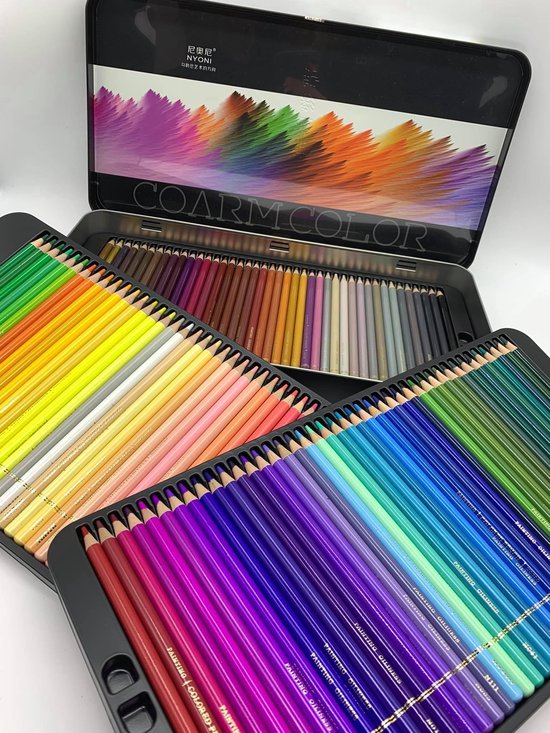 120 crayons de couleur à l'huile - 120 Crayons de couleur - Haute qualité |  bol