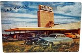 Las Vegas Sahara Metalen Bord 29.5 x 44.5 cm