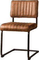 Kuipstoel - avila sidechair - fabric t-cognac - metaal - 46x54x82