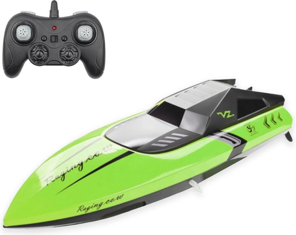 RC Boot Radiografisch Bestuurbare Boot High Speed Groen bol RC Boot Radiografisch Bestuurbare Boot High Speed Groen bol