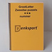 Denksport- Groot letter- Zweedse puzzelboeken -3 Sterren