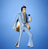Elvis Presley Blauw Pak Kerst Ornament