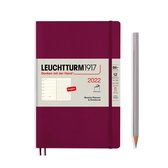 Leuchtturm1917 B6+ Weekly Planner & NoteBook 2022 softcover Port Red