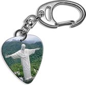 Plectrum sleutelhanger Jezus Christus Rio de Janeiro