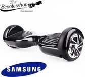 The Scootershop Hoverboard ZWART, TAOTAO, SAMSUNG, Led verlichting, Aluminium Design velgen, Rubberen bumpers