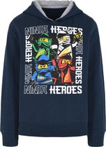 Lego Ninjago Ninja Heroes Hoodie Blauw - Maat 116