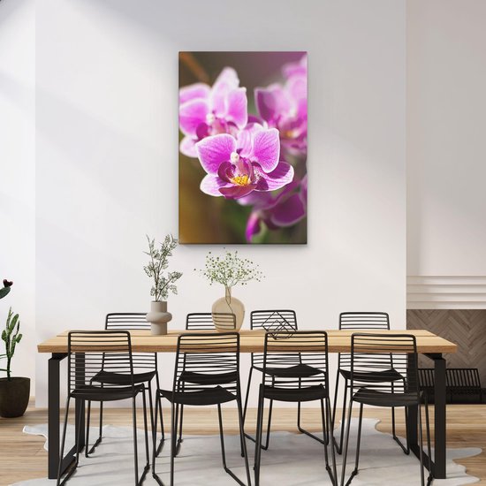 Artaza Peinture sur Toile Fleurs d'Orchidées Violettes - 60x90 - Photo sur Toile - Impression sur Toile