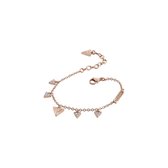 Guess Damen-Armband Edelstahl Swarovski-Kristall L Roségoud 32015633