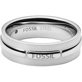 Fossil heren edelstaal Ring  heren 63 Zilver 32015147