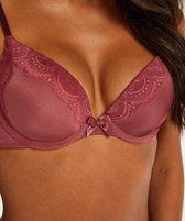 Hunkemöller Dames Lingerie Voorgevormde beugel bh Gina  - Rood - maat B70