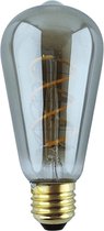 Led Filament E27 Edison Dimbaar Smoke Glas 6.5W 2300K