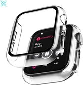 MY PROTECT - Hoesje Geschikt Voor Apple Watch 40mm - Bescherm Case & Screenprotector In 1 - Transparant