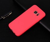 Xssive Zachte Achterkant Hoesje voor Samsung Galaxy S7 Edge G935 - Back Cover - Rood