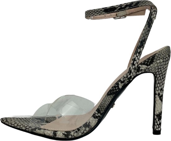 Sandales pour femmes à talons imprimé serpent | Escarpins de SAN MARIE |  Taille 39 | bol