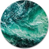 Tuincirkel Ocean - WallCatcher | Tuinposter rond 80 cm | Buiten muurcirkel Oceaan water
