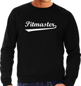 Pitmaster bbq / barbecue sweater zwart - cadeau trui voor heren - verjaardag / vaderdag kado L