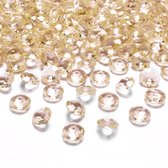 400x Hobby/decoratie gouden diamantjes/steentjes 12 mm/1,2 cm - Kleine kunststof edelstenen goud