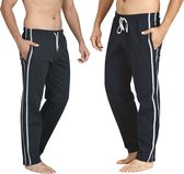 Pierre Calvini - Pantalons de survêtement pour hommes - Pyjama Homme Adultes - Lot de 2 - Marine/Anthracite - XL