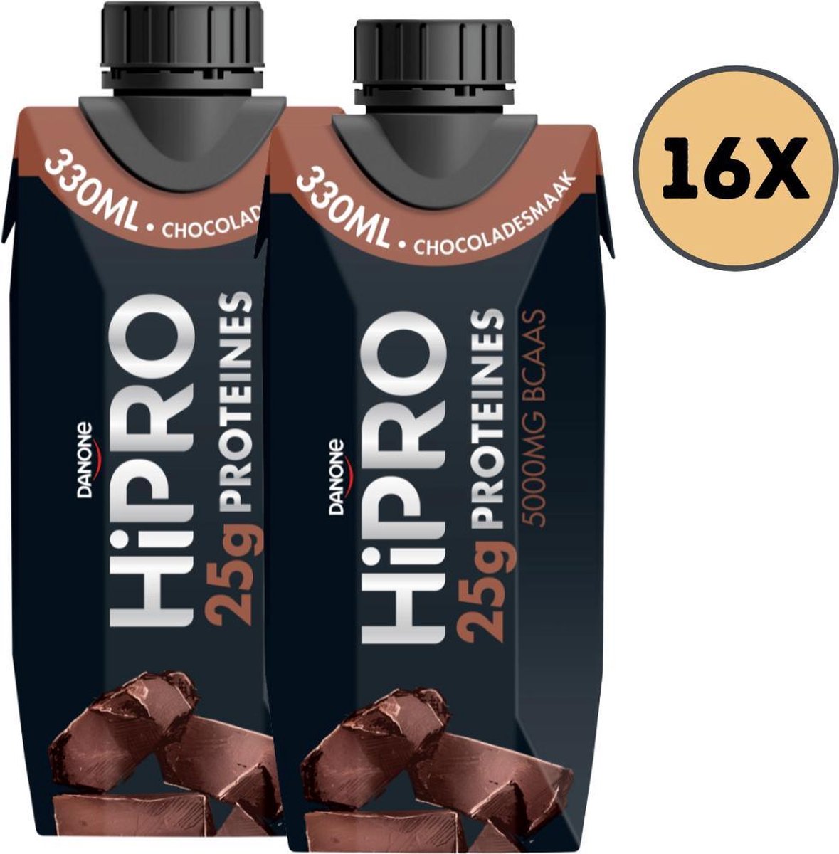 Danone HiPRO - Protein Chocolate - Shake protéiné / Shake protéiné - 25  grammes de