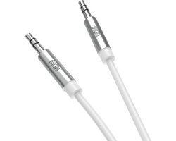 Durata - 3.5mm JACK - Male naar Male Aux Kabel (1.2m) - Audio Aux Kabel - White