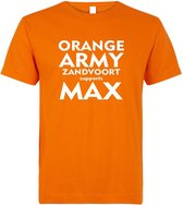T-shirt kids Orange Army Zandvoort supports Max | race supporter fan shirt | Grand Prix circuit Zandvoort 2021 | Formule 1 fan | Max Verstappen / Red Bull racing supporter | racing souvenir |