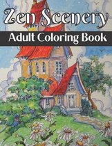 Zen Scenery Adult Coloring Book