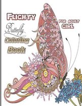 Flighty butterfly coloring book for adult girl