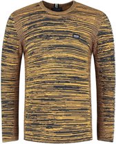 Gabbiano Trui Melange Tricot Trui Met Ronde Hals 611706 Solar Yellow Mannen Maat - S