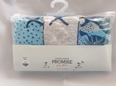 Promise - Sweet Basics Midi-Slip 3-Pack Hojas - maat L - Turquoise - Dames