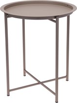 Progarden Bijzettafel matbruin staal