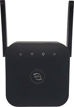 WiFi Versterker stopcontact - Zwart- Antenne - Wifi Repeater - 300Mbps - Draadloos - Overal internet - Signaalversterker - Ethernet - Wireless Range Extender- 300 mbps - 2.4 Ghz