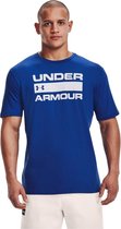 Under Armour Team Issue Wordmark SS Tee 1329582-432, Mannen, Blauw, T-shirt, maat: XL