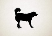 Akbash - Silhouette hond - XS - 24x27cm - Zwart - wanddecoratie
