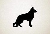 German Sheprador - Silhouette hond - XS - 25x28cm - Zwart - wanddecoratie