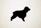 Engelse Cocker Spaniel - Silhouette hond - XS - 22x29cm - Zwart - wanddecoratie