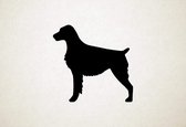 Brittany Spaniel - Silhouette hond - L - 75x77cm - Zwart - wanddecoratie