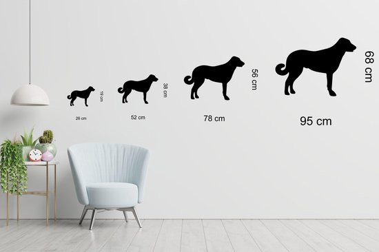 Berger d'Anatolie - Silhouette chien - XS - 19x26cm - Zwart - décoration murale