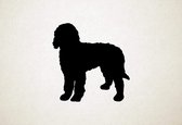 Bernedoodle - Silhouette hond - L - 77x75cm - Zwart - wanddecoratie